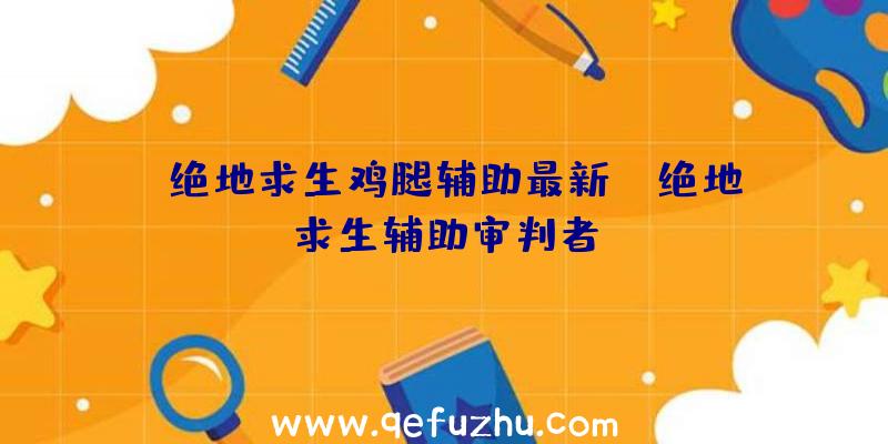 「绝地求生鸡腿辅助最新」|绝地求生辅助审判者